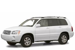 Текстильные коврики на TOYOTA HIGHLANDER 1 2001-2003 дорест